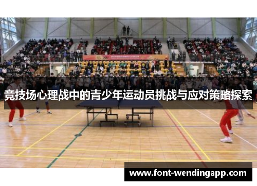 竞技场心理战中的青少年运动员挑战与应对策略探索
